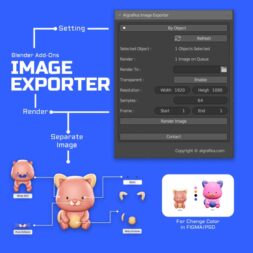 Blender Addon untuk Merender Objek Secara Terpisah